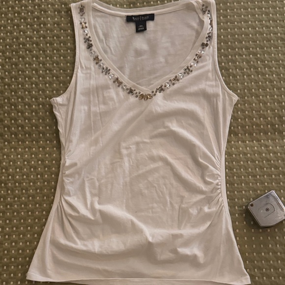 White House Black Market Tops - White House black market embellished tank